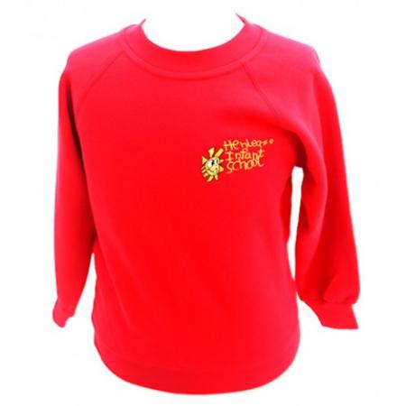 Henleaze Infant Red Crew Neck Sweatshirt